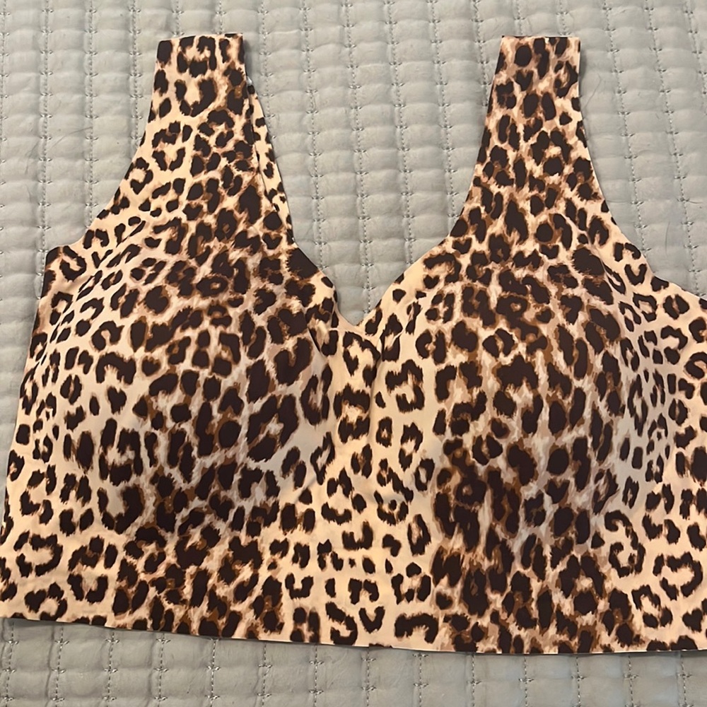 Eby bralette - XL - leopard print. New.